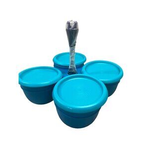 Tupperware Essentials Teal Condiment Caddy‎ NEW